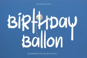 Birthday Ballon Font