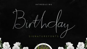 Birthday Script Font › Fontesk
