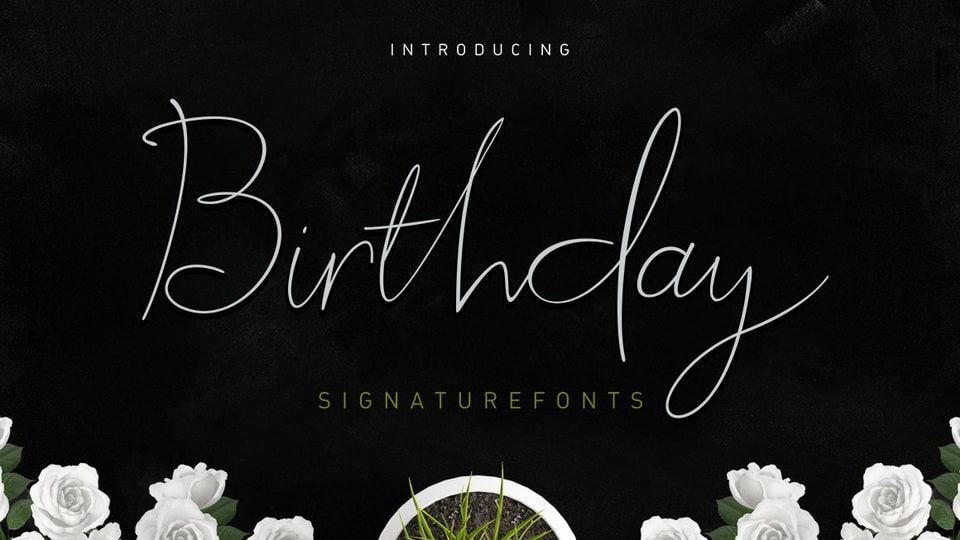 Birthday Script Font › Fontesk