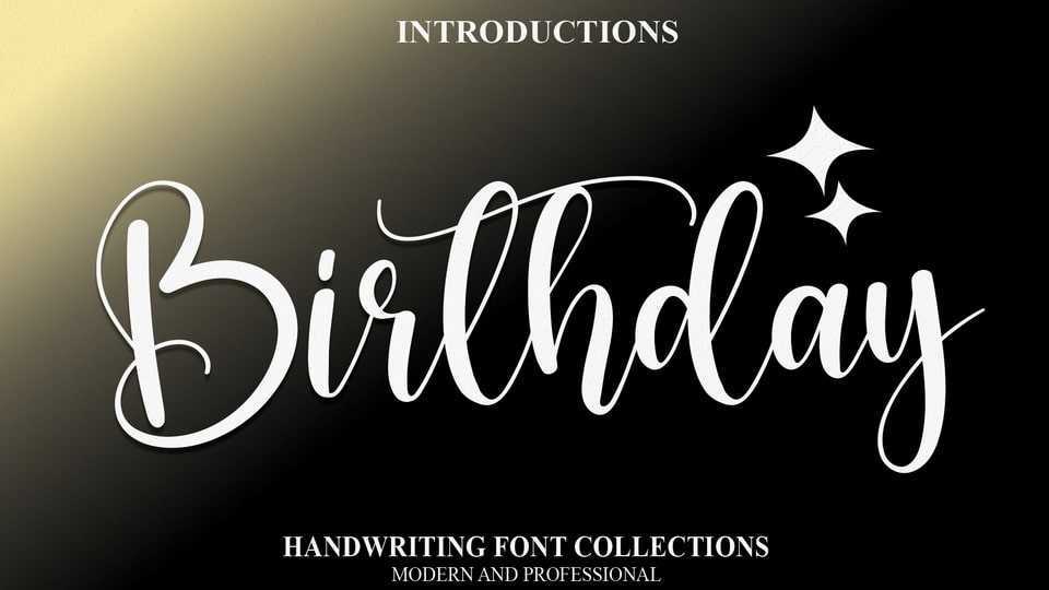 Birthday Script Font › Fontesk