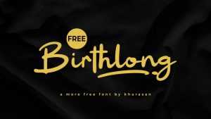 Birthlong Font › Fontesk