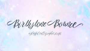 Birthstone Bounce Script Font › Fontesk