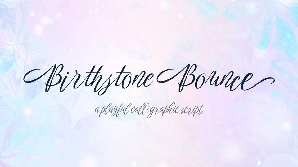 Birthstone Bounce Script Font › Fontesk
