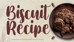 Biscuit Recipe Font › Fontesk