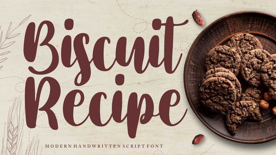 Biscuit Recipe Font › Fontesk