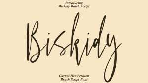 Biskidy Script Font › Fontesk