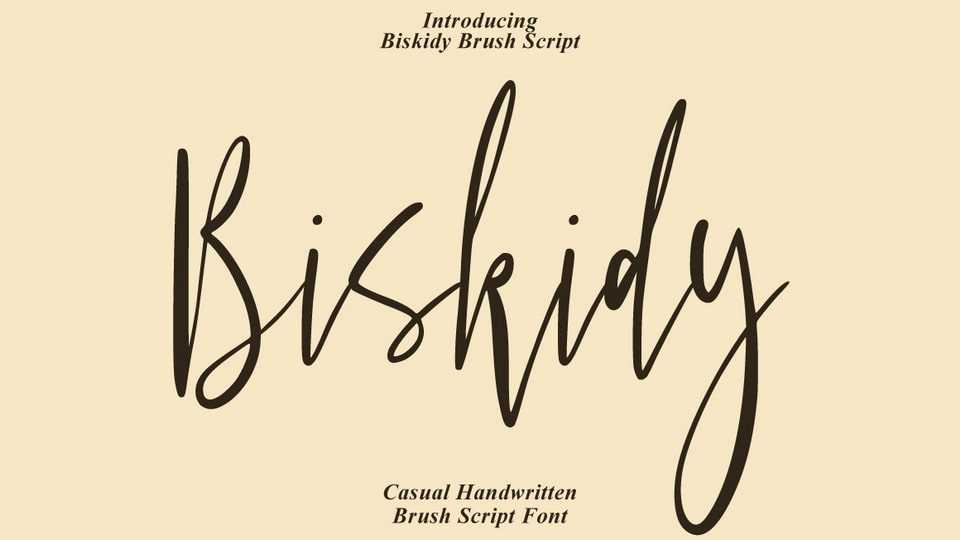 Biskidy Script Font › Fontesk