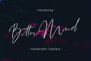 Bitter Mind Script Font