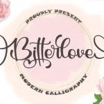 Bitterlove Calligraphy Font