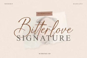 Bitterlove Script Font