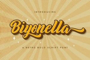 Biyonella Bold Script Font
