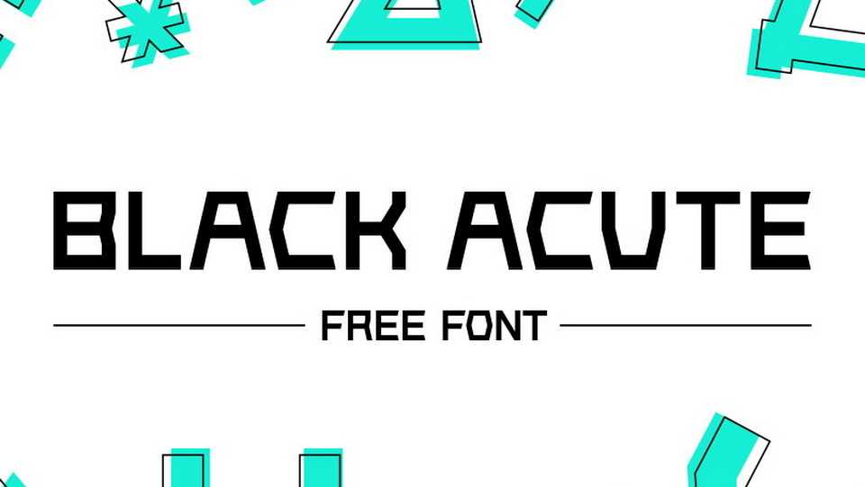 Black Acute Font › Fontesk