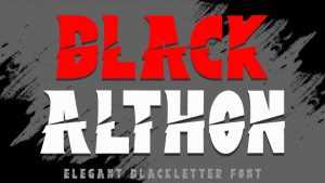 Black Althon Font › Fontesk
