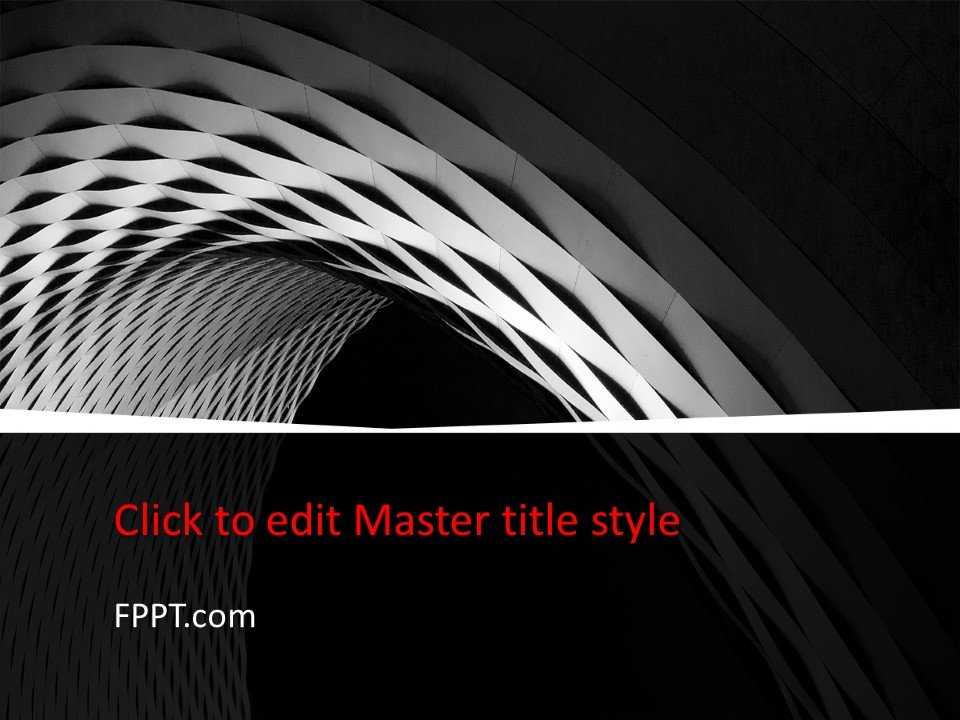 Black and White PowerPoint Template