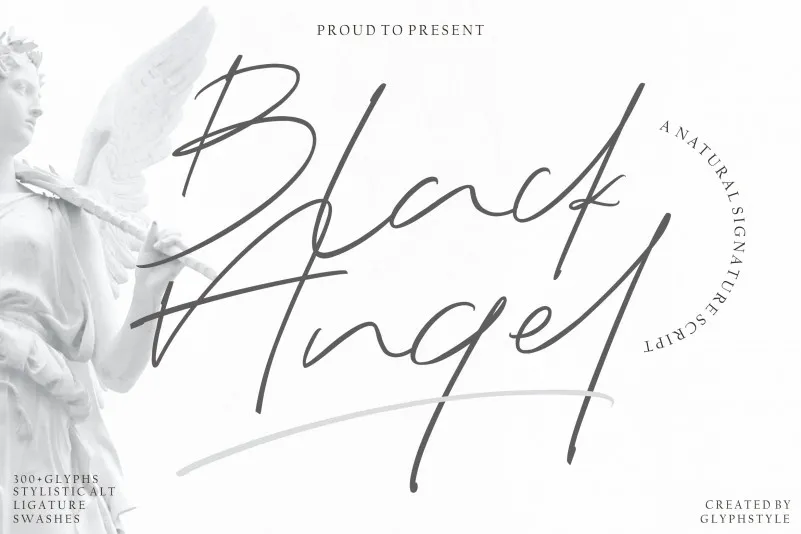 Black Angel - Signature Font