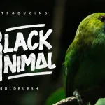 Black Animal Font - Fonte Grátis Black Animal Font