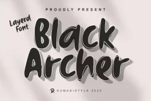 Black Archer Display Font