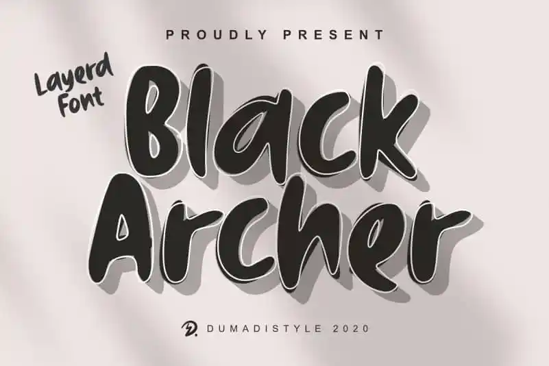 Black Archer Display Font
