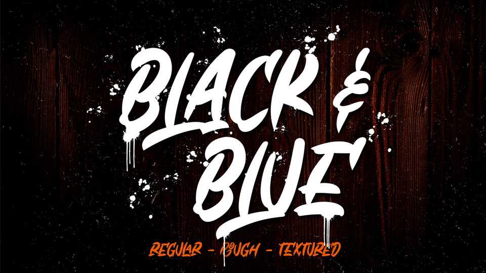 Black & Blue Font › Fontesk