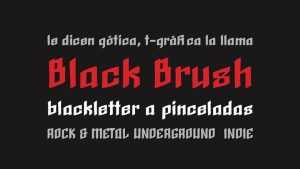 Black Brush Font › Fontesk