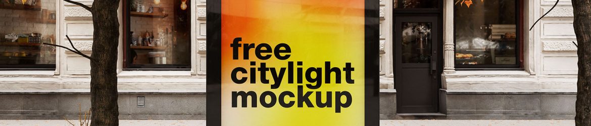 Black citylight mockup - Instant Download