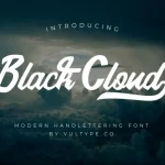 Black Cloud Script Font