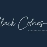 Black Colnes Handwritten Font