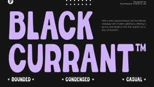 Black Currant Font › Fontesk