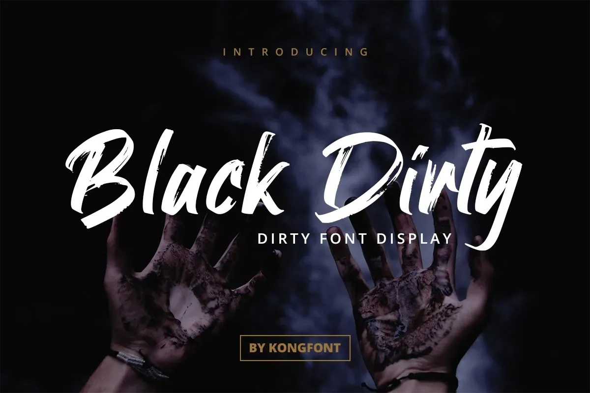 Black Dirty Font