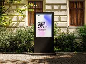 Black display stand mockup - Instant Download