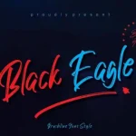 Black Eagle Brush Font