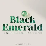 Black Emerald Serif Font