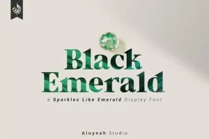 Black Emerald Serif Font