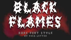 Black Flames Font › Fontesk