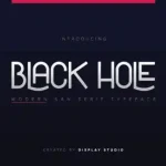 Black Hole Sans Serif Font