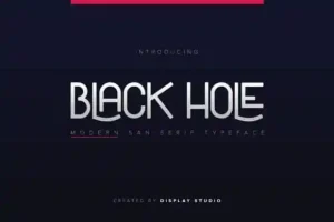 Black Hole Sans Serif Font