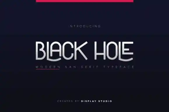 Black Hole Sans Serif Font
