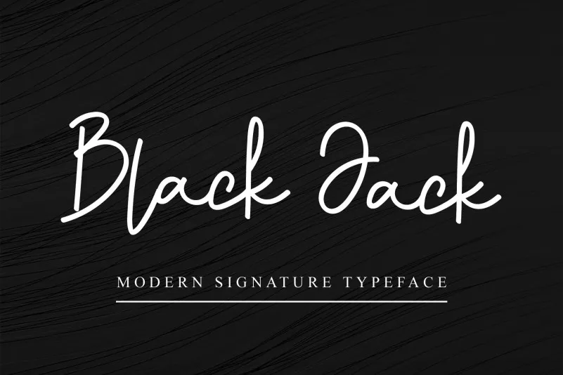 Black Jack Handwritten Font
