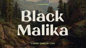 Black Malika Font › Fontesk
