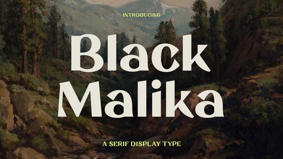 Black Malika Font › Fontesk