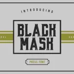 Black Mask Typeface