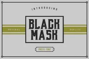 Black Mask Typeface