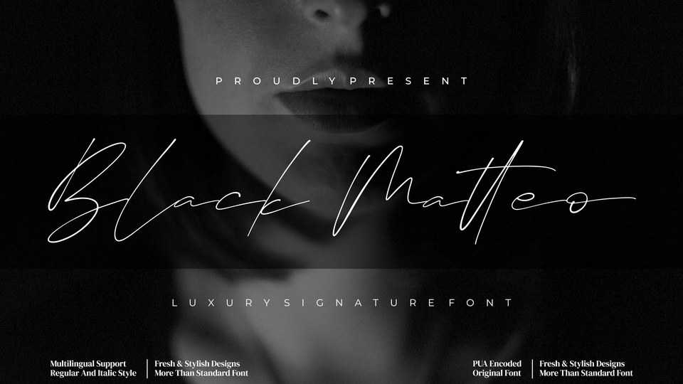 Black Matteo Font › Fontesk