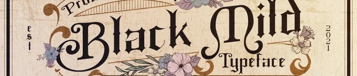Black Mild Font