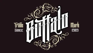 Black Oval Typeface