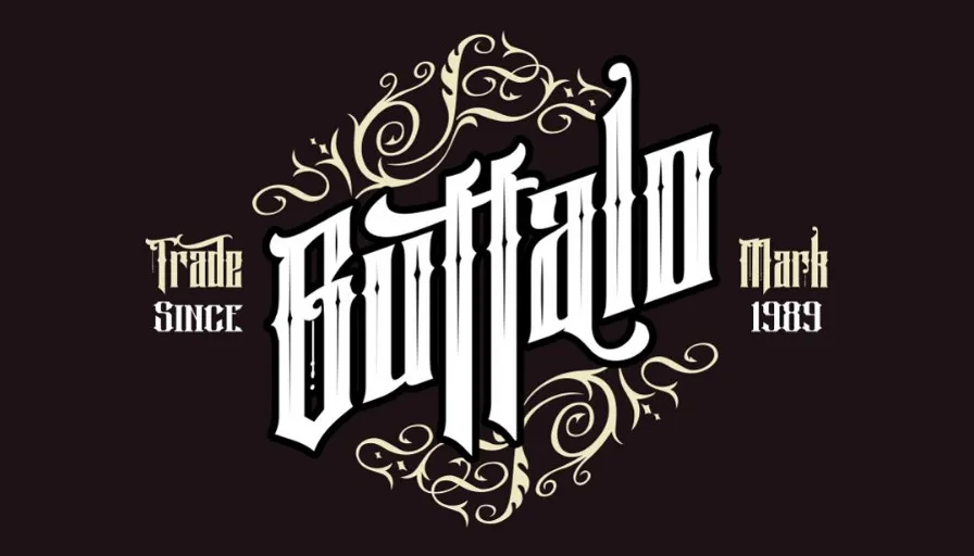 Black Oval Typeface