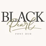 Black Pearl Font Duo