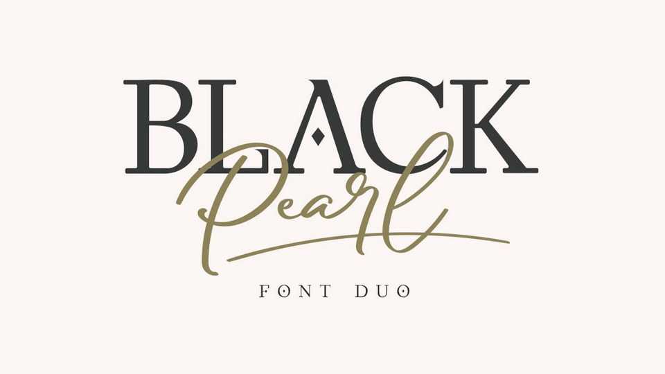 Black Pearl Font Duo › Fontesk