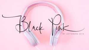 Black Pink Script Font › Fontesk