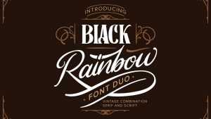 Black Rainbow Font Duo › Fontesk